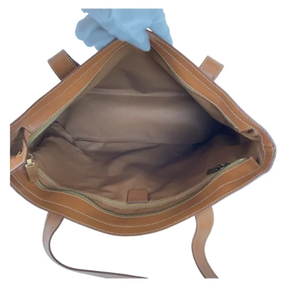 Celine Vintage Pre-owned Canvas shoulder-bags Brown Dames