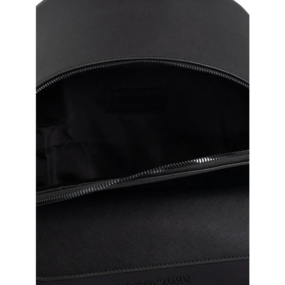 Emporio Armani Stijlvolle Rugzak voor Dagelijks Gebruik Black Heren