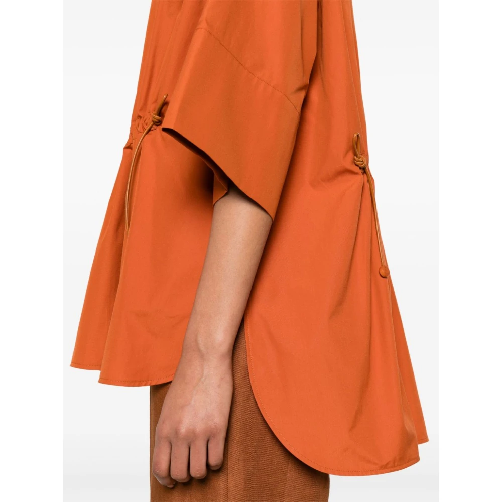 Max Mara Bruine jassen met trekkoord taille Brown Dames