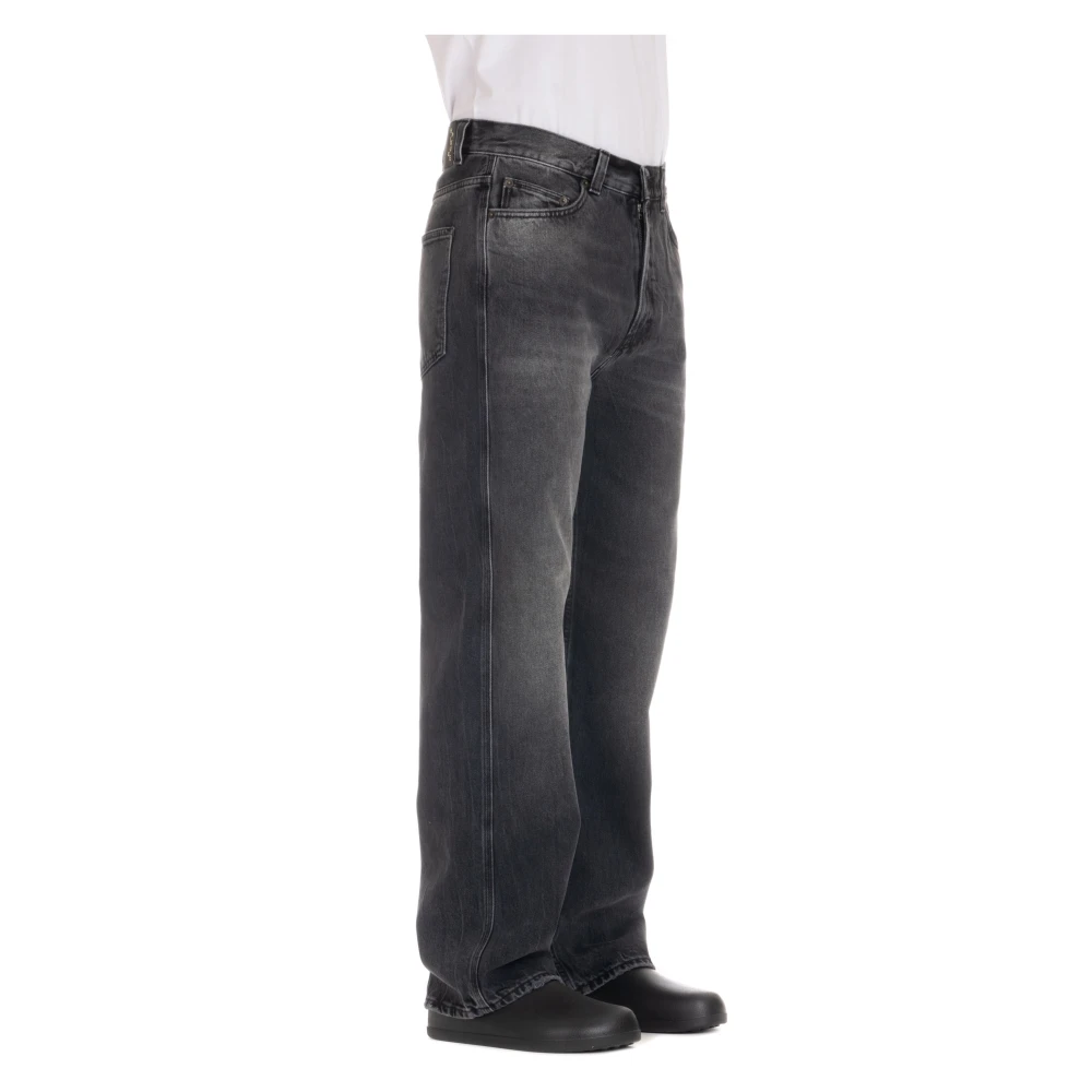 Haikure Winona Over Fit Katoenen Jeans Gray Heren