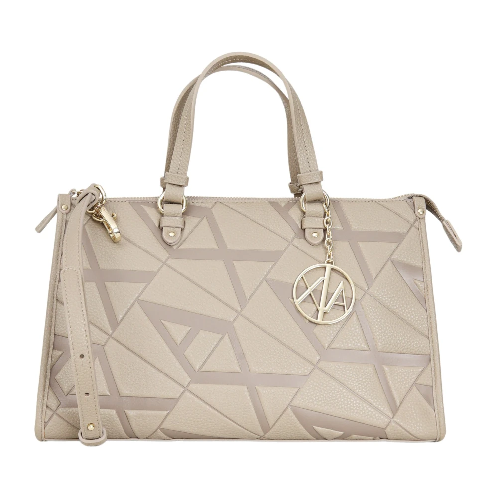 Armani Exchange Beige Handtas met Verstelbare Band Beige Dames