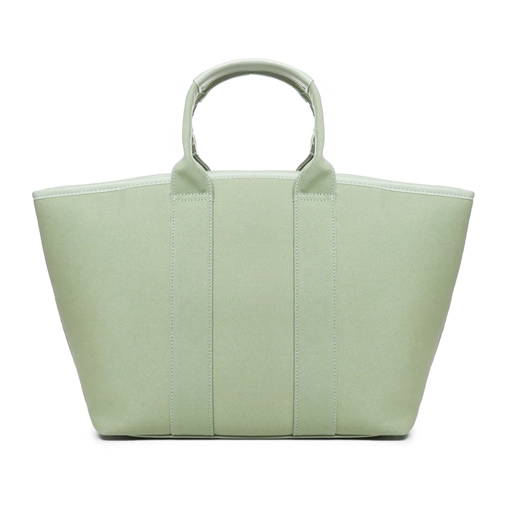 V73 Canvas Winkel Tas met Muntvak Green Dames