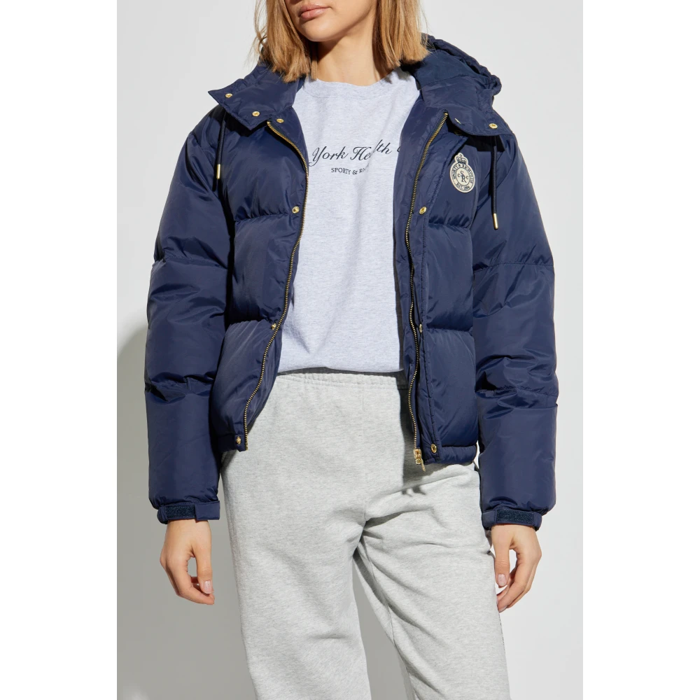 Sporty & Rich Pufferjack van de Countryside-collectie Blue Unisex