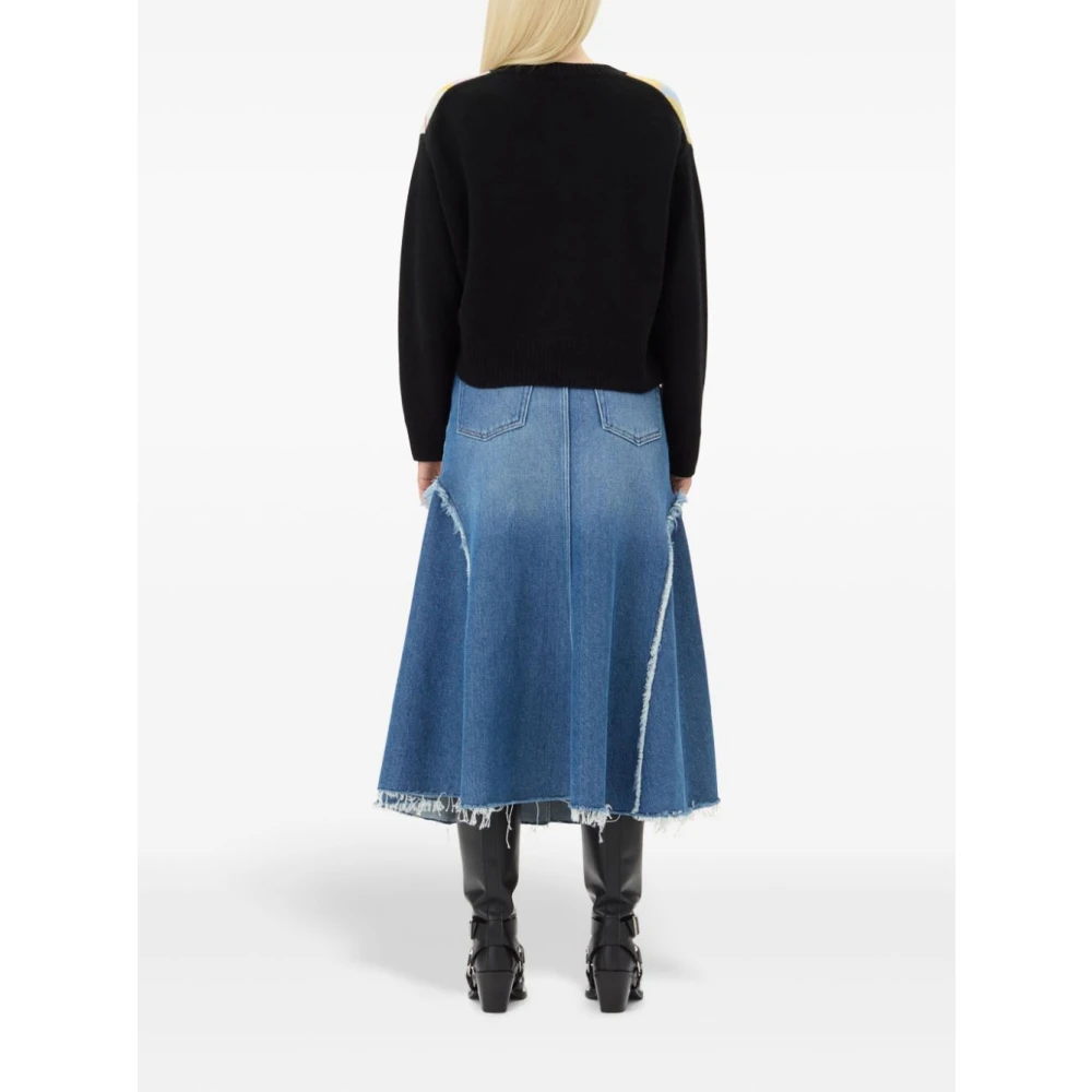Ganni Zware Denim Rok Blue Dames