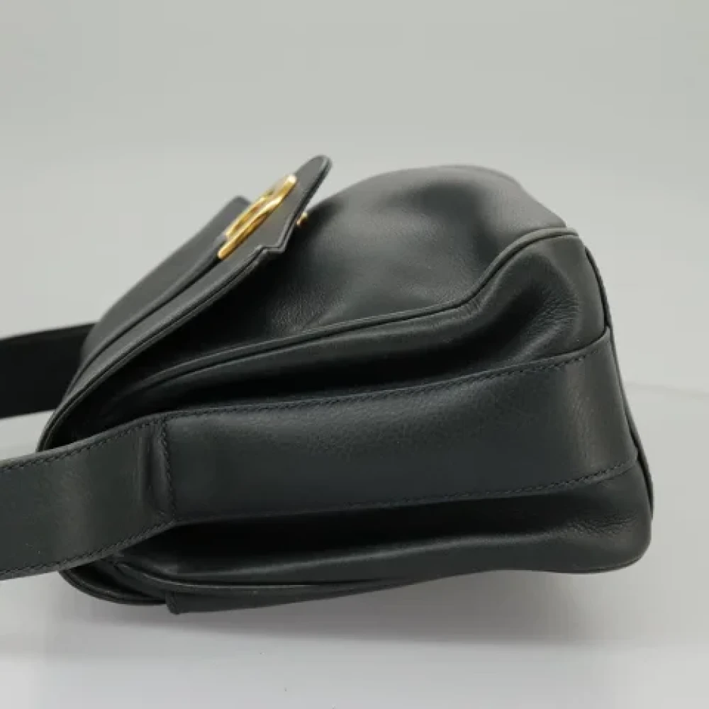 Gucci Vintage Pre-owned Leather shoulder-bags Blue Dames