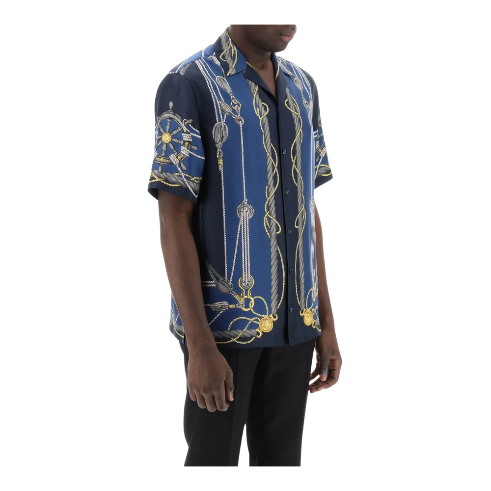 Versace Short Sleeve Shirts Multicolor Heren