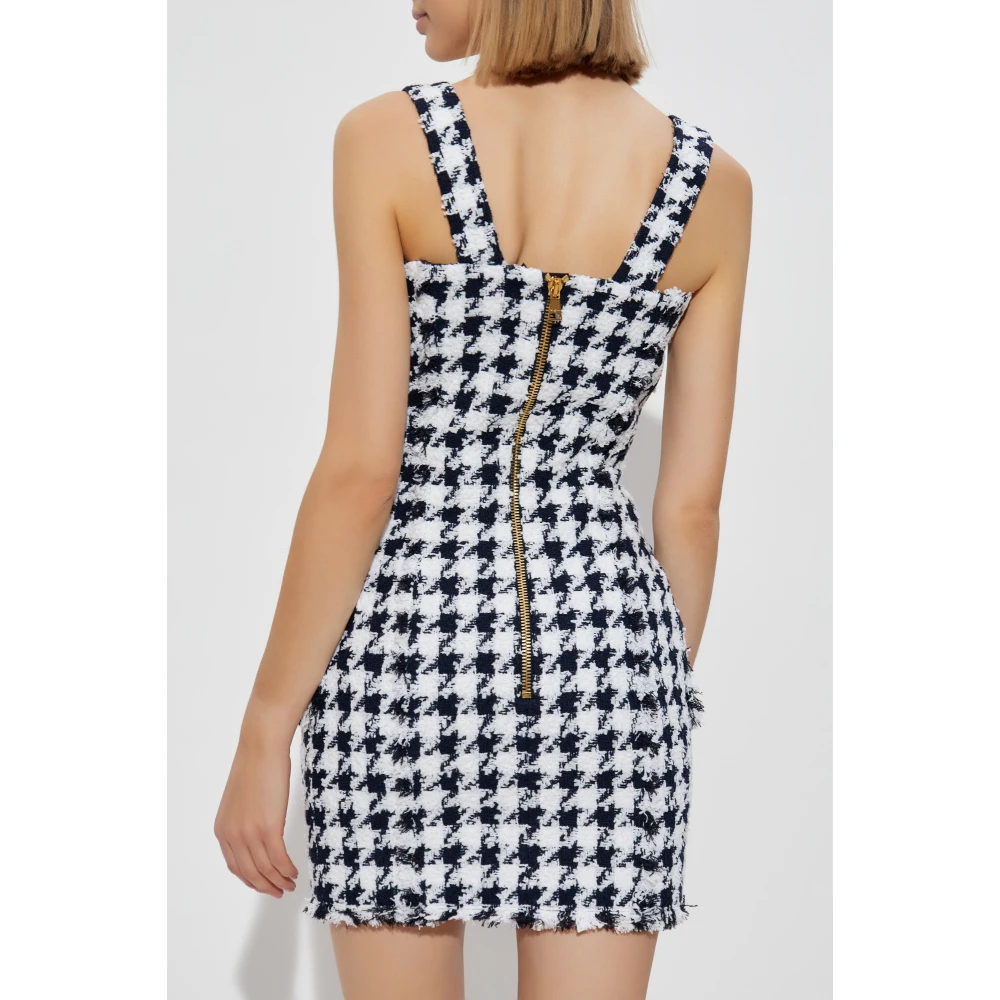 Balmain Tweed bandjurk White Dames