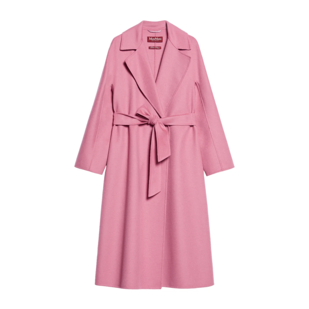 Max Mara Studio Roze Omslagjas Wol Zijde Pink Dames
