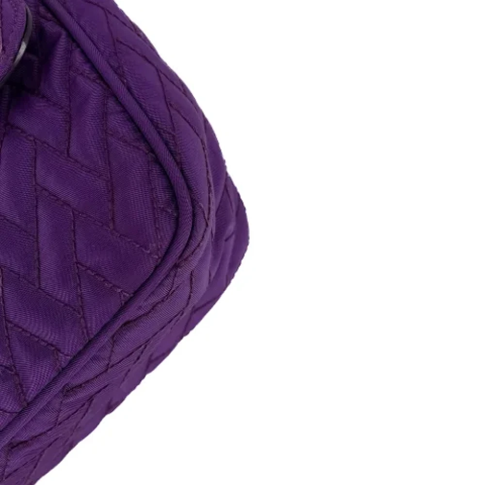 Prada Vintage Pre-owned Fabric handbags Purple Dames