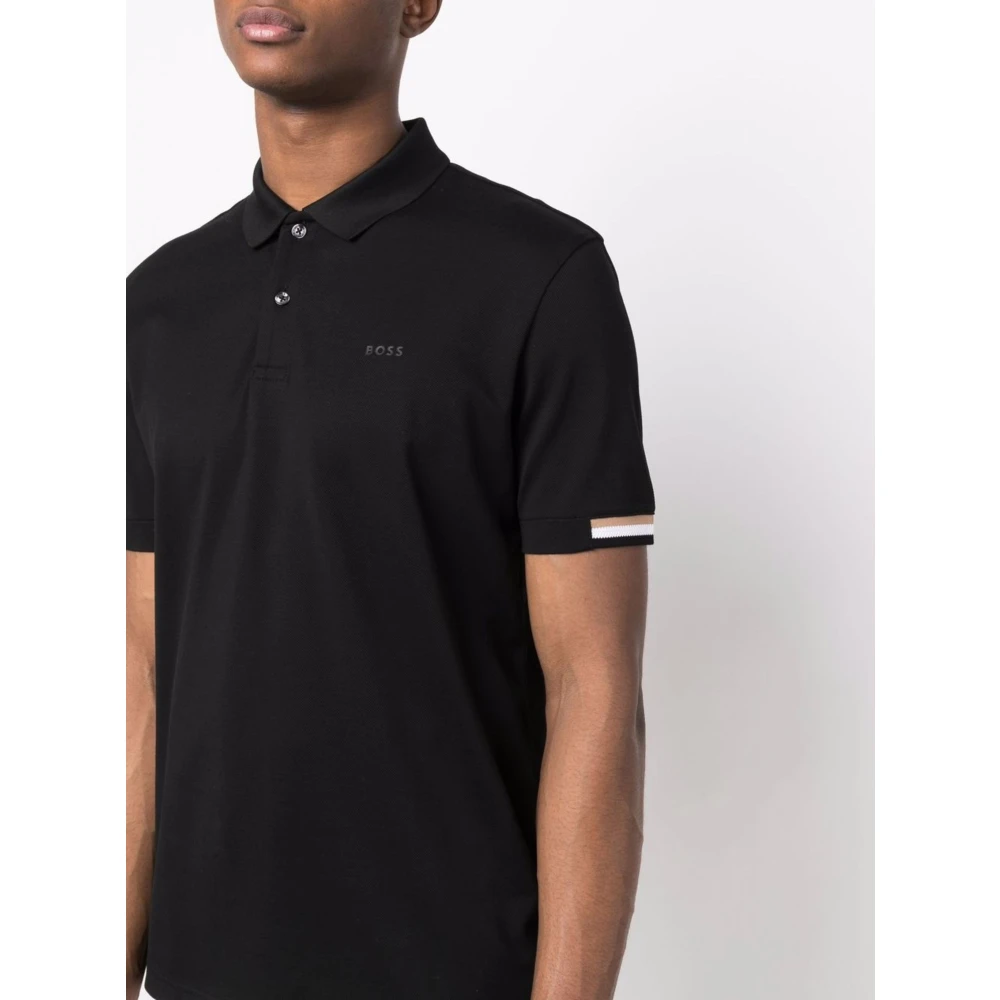 Hugo Boss Zwart Jersey Shirt Black Heren