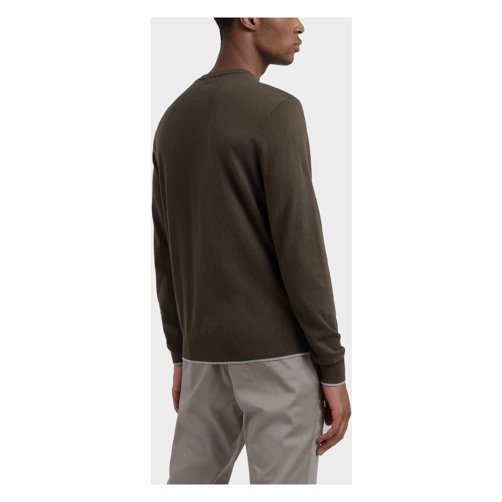 Armani Exchange Cashmere Crewneck Sweater Green Heren