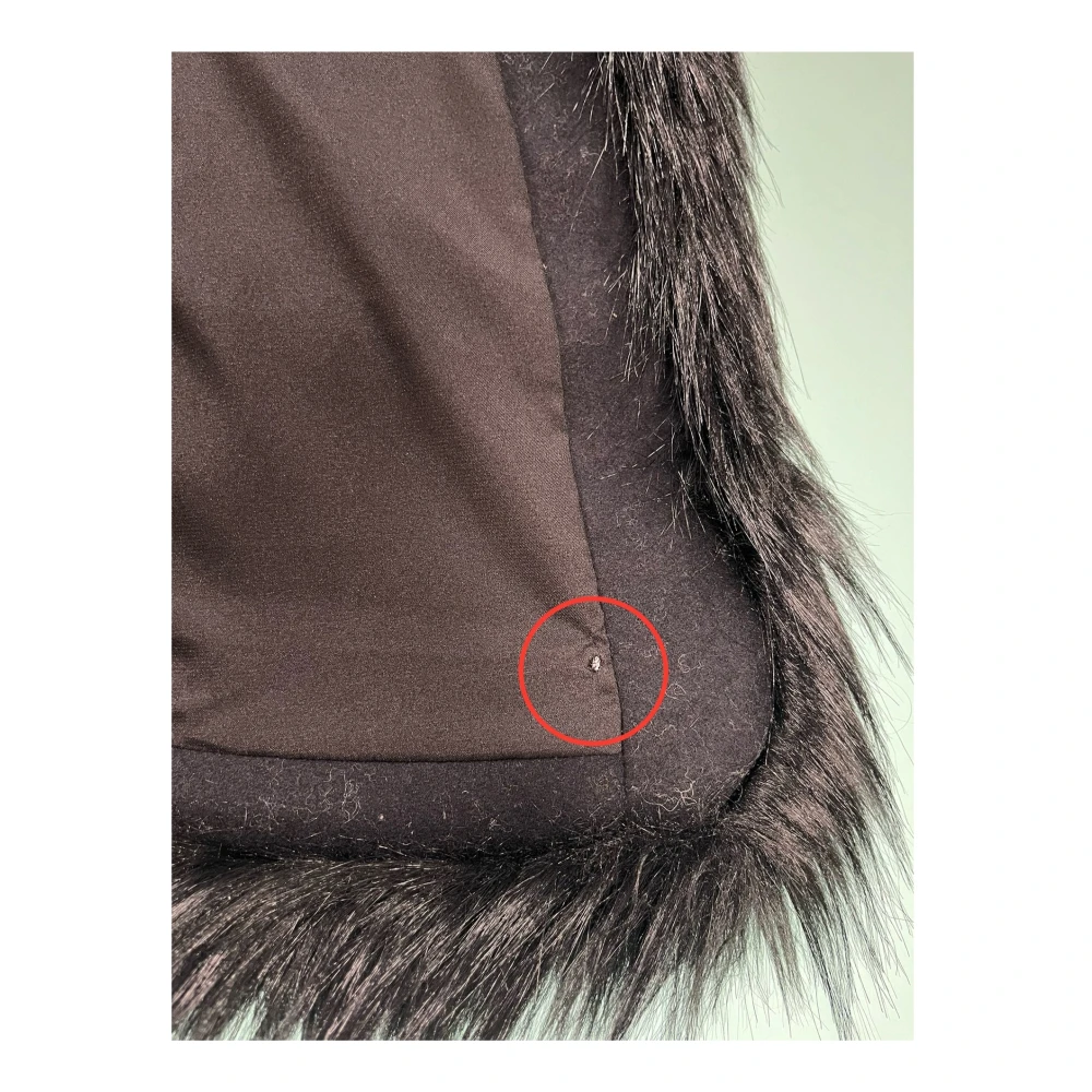 Michael Kors Zwart Paillet Wol Gilet Buitenkleding Black Dames