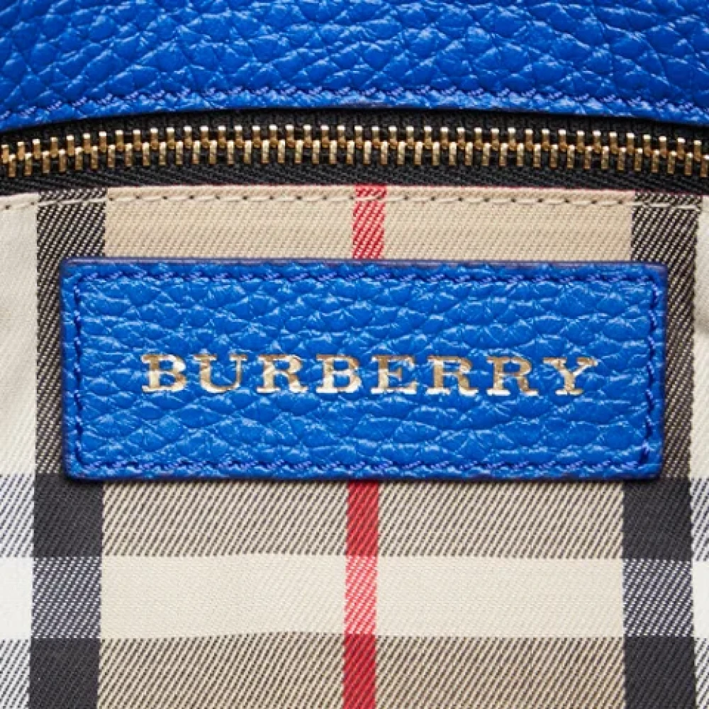 Burberry Vintage Pre-owned Leather handbags Blue Dames