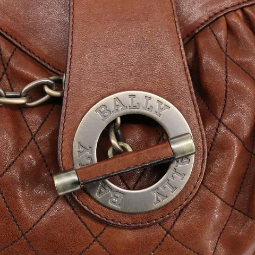 Bally Pre-owned Leather handbags Brown Dames