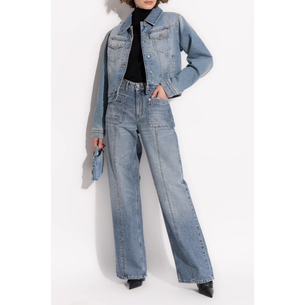 Blumarine Wijde type jeans Blue Dames
