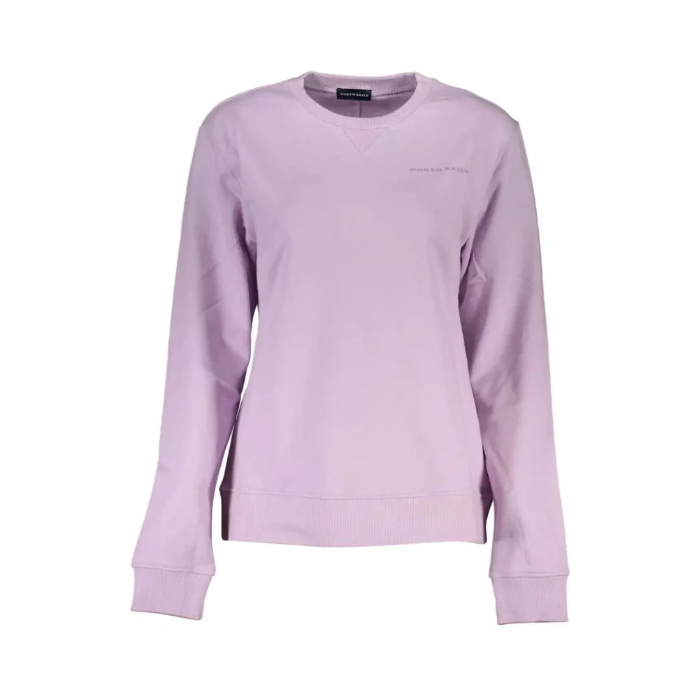 North Sails Stijlvol Paars Biologisch Katoenen Sweatshirt Purple Dames