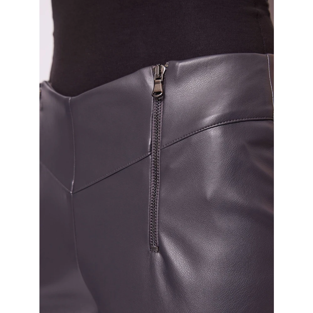 Gaudi Flare broek van imitatieleer Purple Dames