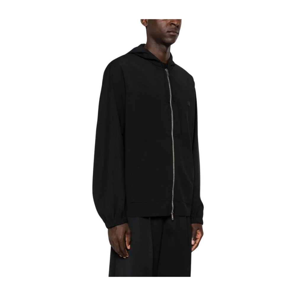 Givenchy Iconische Logo Wollen Hoodie met Trekkoord Black Heren