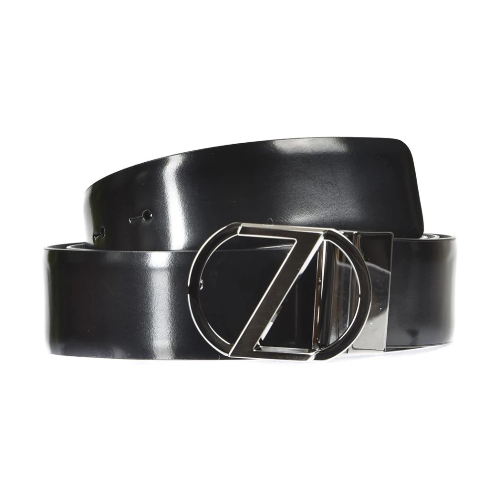 Zegna Black Belts, Male, 110 Cm, Belt