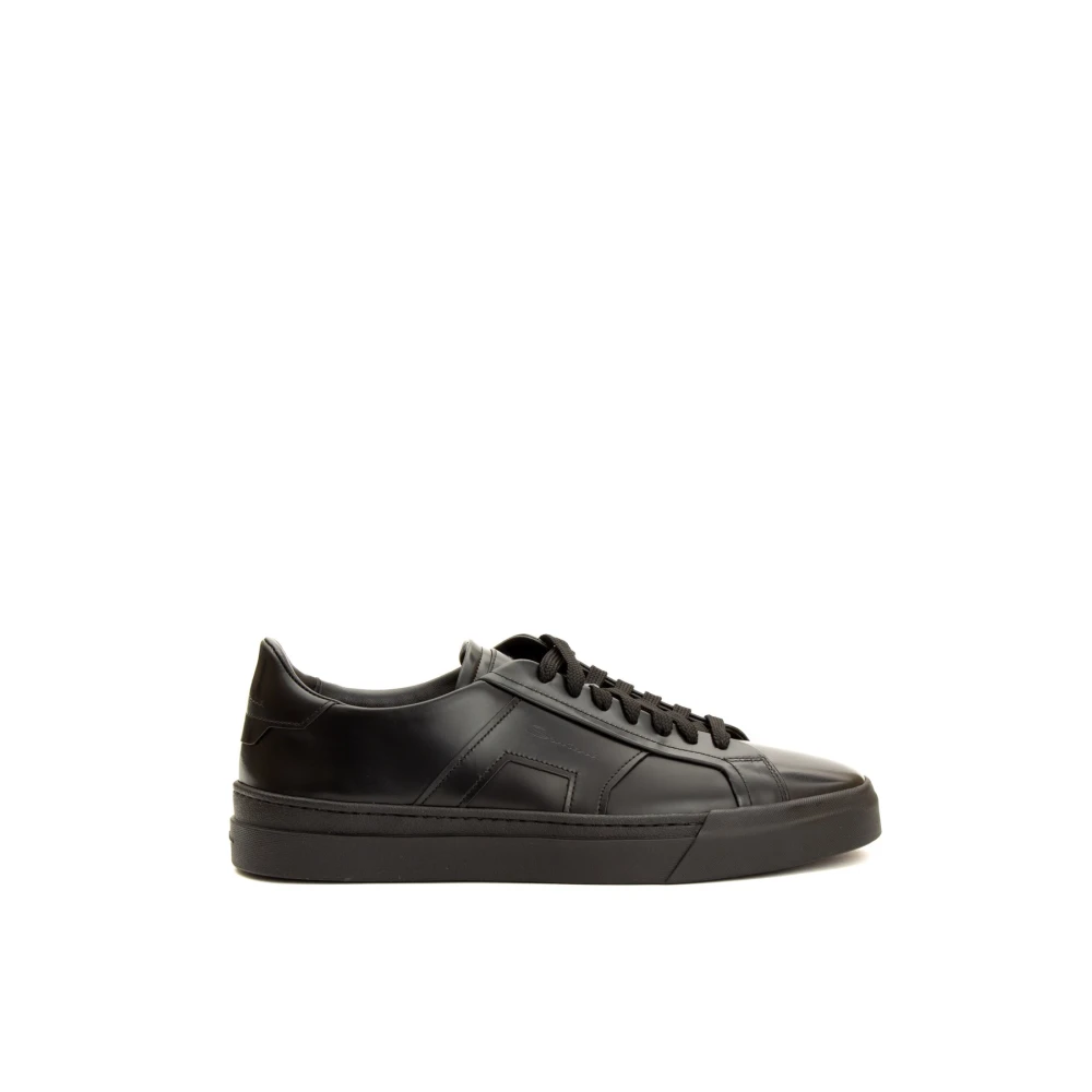 Santoni Double Buckle Sneaker Heren Schoenen Zwart