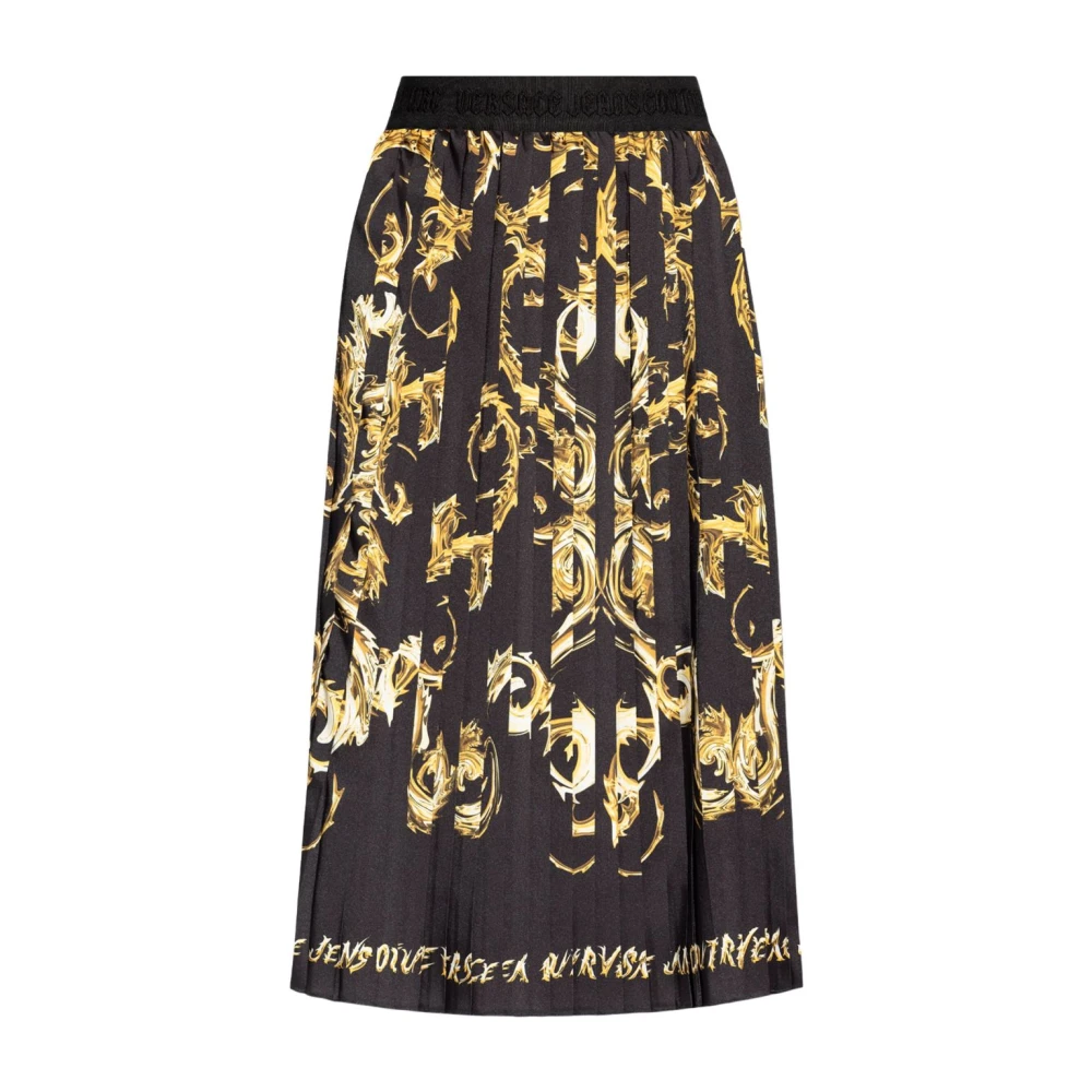 Versace Jeans Couture Zwarte Rokken Aw24 Damesmode Multicolor Dames