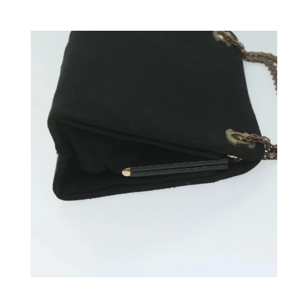 Chanel Vintage Pre-owned Cotton chanel-bags Black Dames