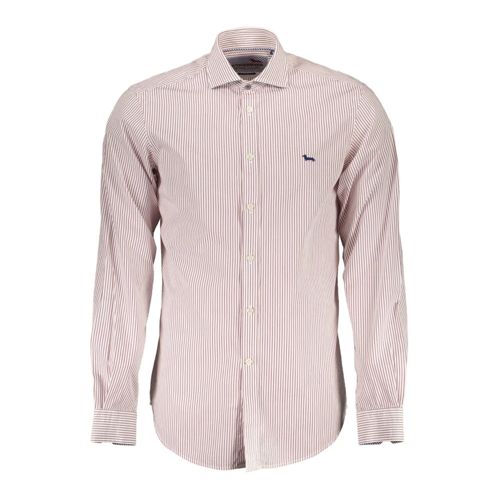 Harmont & Blaine Paarse Katoenen Overhemd Smalle Pasvorm Purple Heren