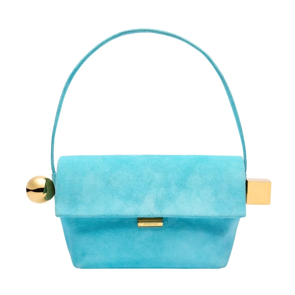 Jacquemus Turquoise Vierkante Tas Le Rond Carre Blue Dames