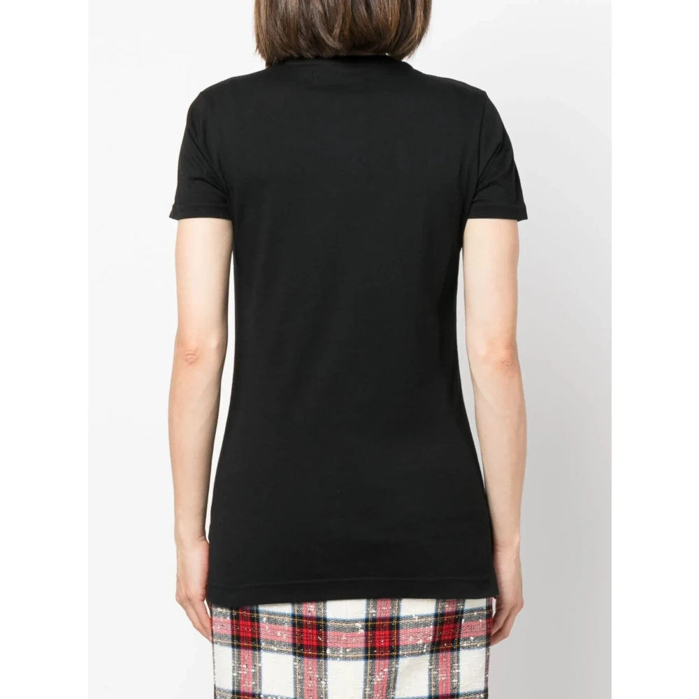 Vivienne Westwood Zwart Orb Handtekening Logo Tee Black Dames