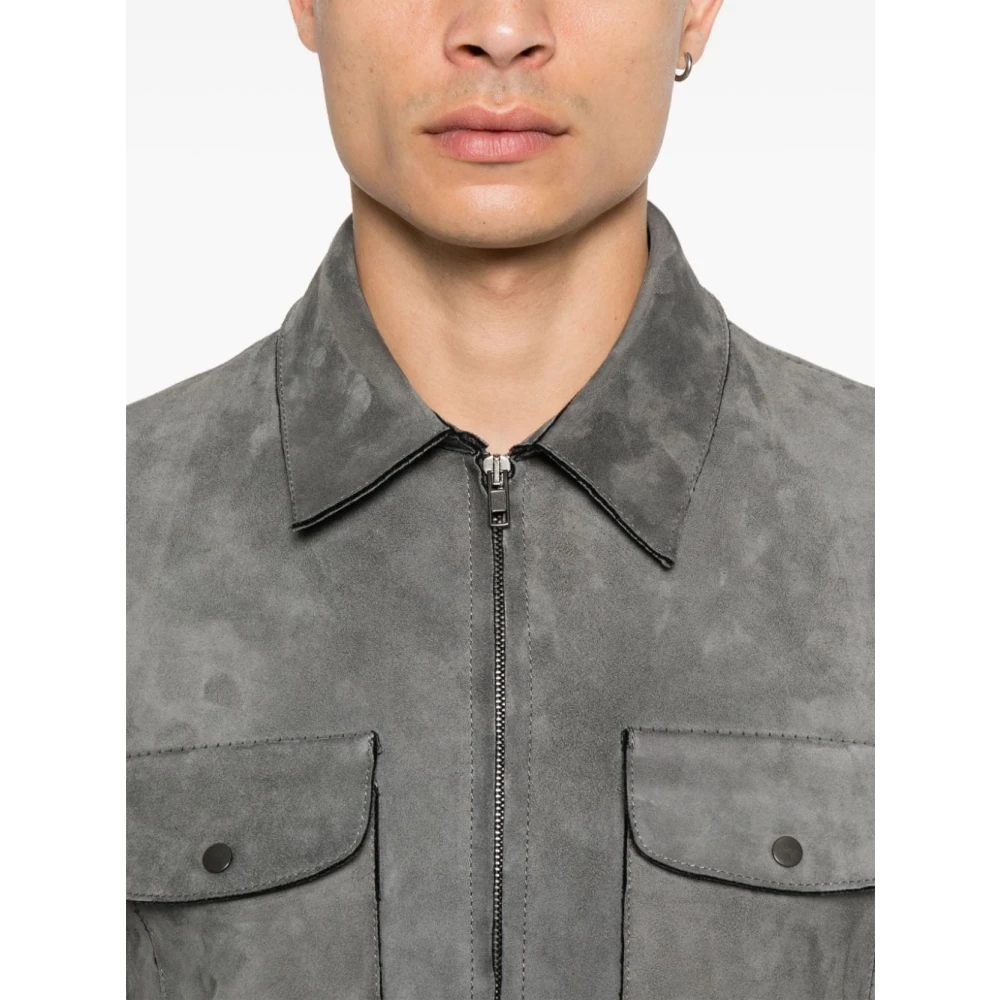 Salvatore Santoro Stijlvolle Jassen Collectie Gray Heren