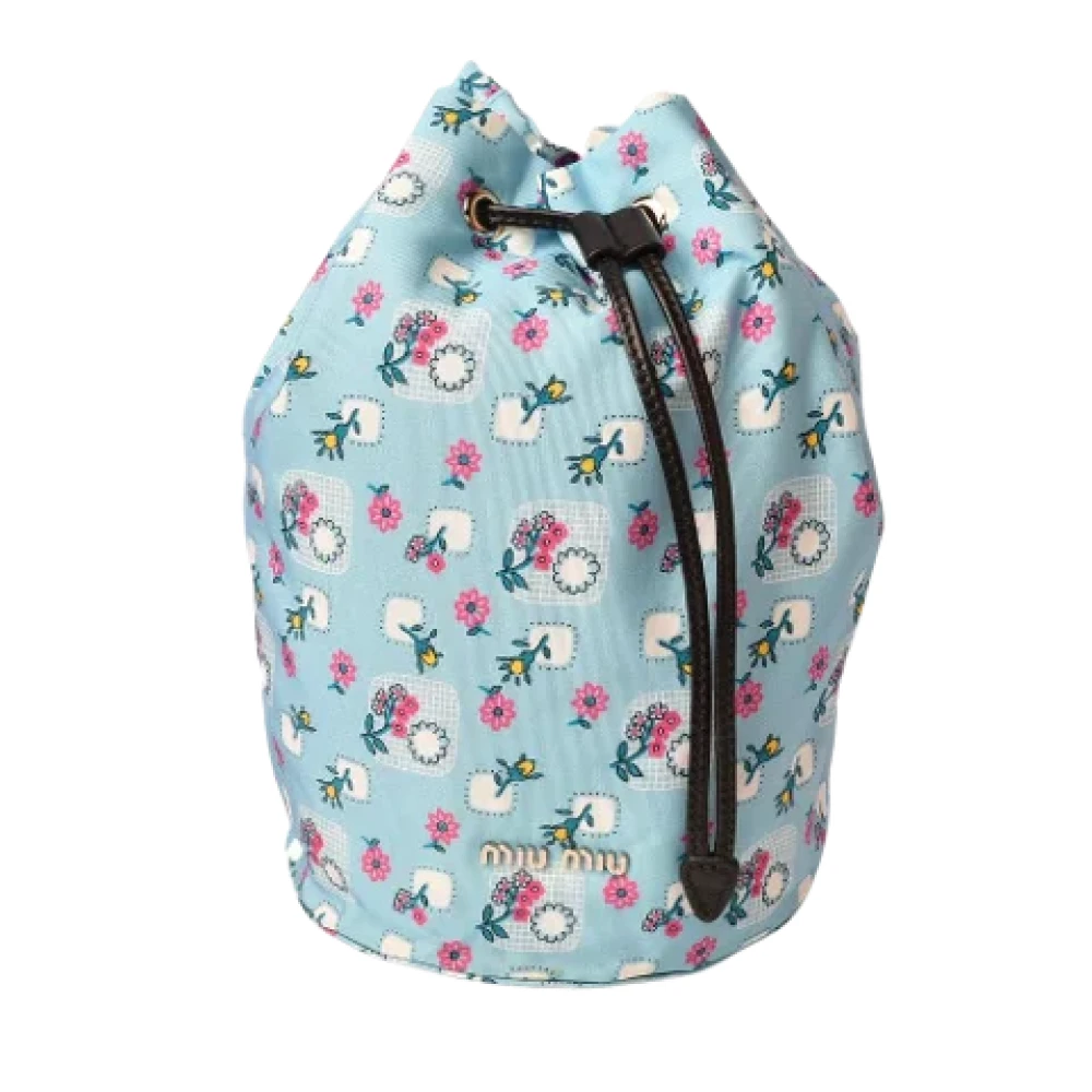 Miu Pre-owned Canvas handbags Blue Dames
