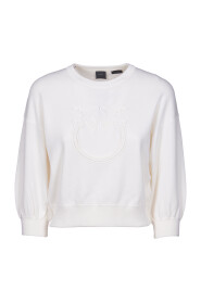 Białe Swetry z Pinaforemetalową Szerokością