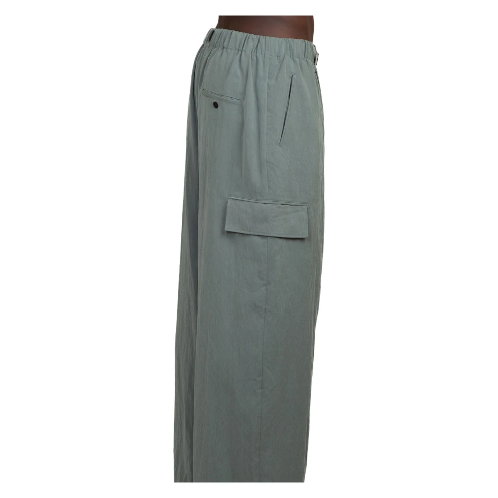 Y-3 Stone Green Wide Pants Green Heren