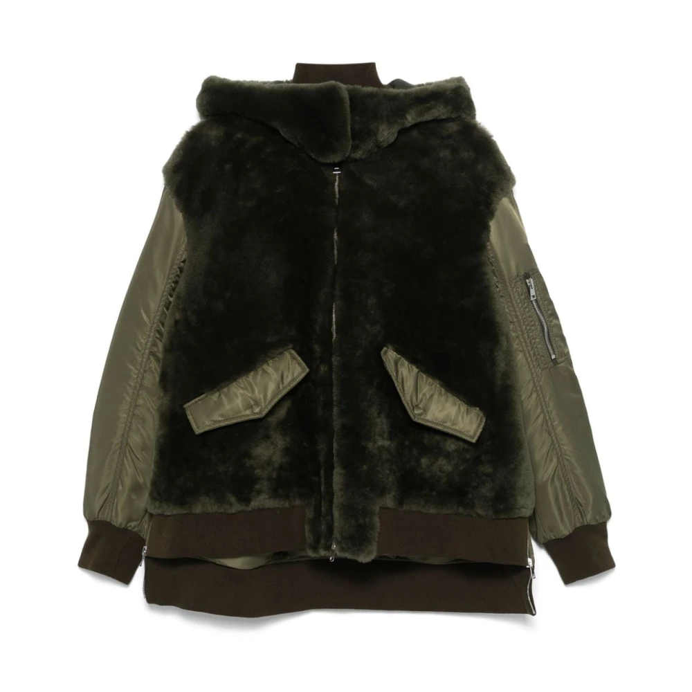 Blancha Stijlvolle jassen met Felpa MIL Green Dames