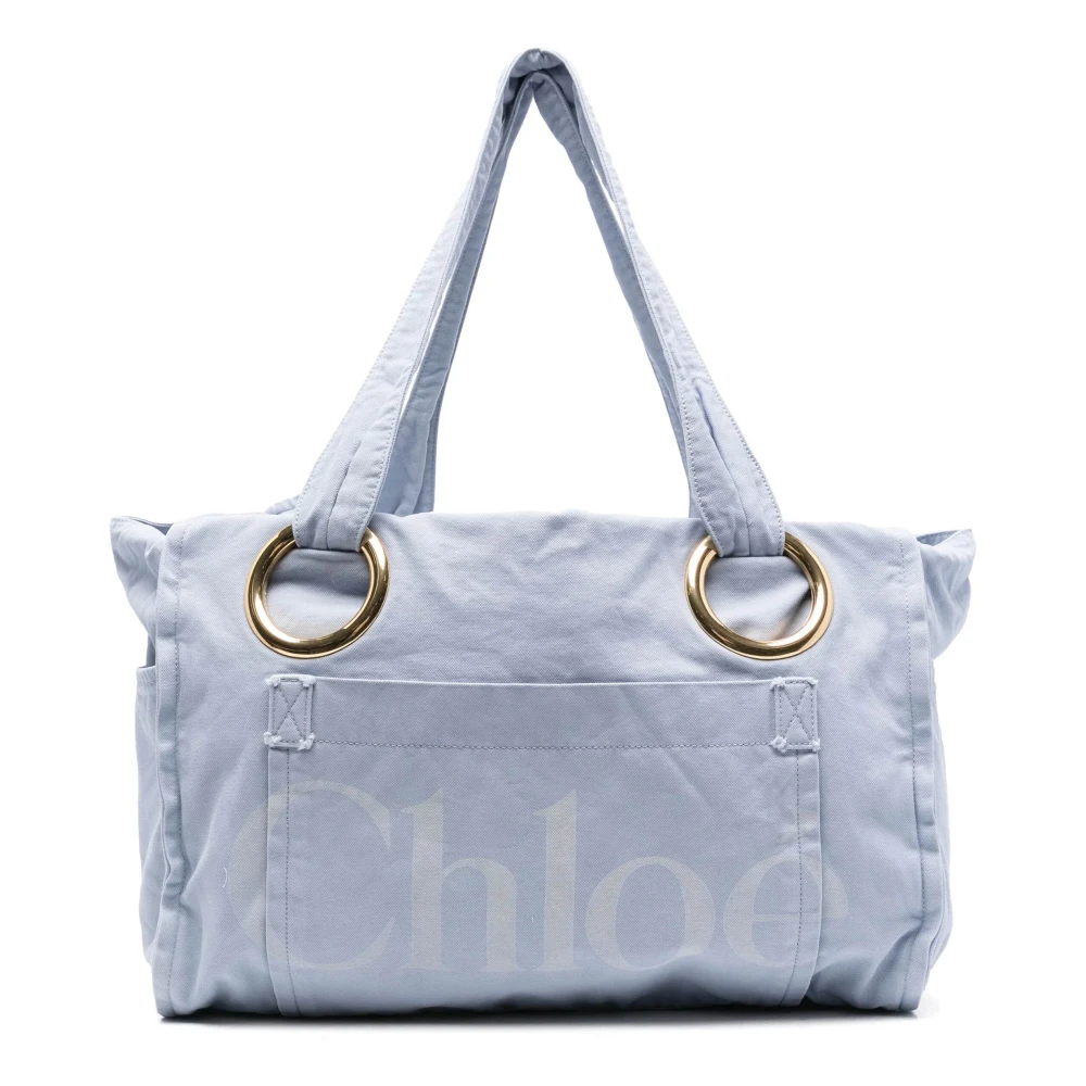 Chloé - Bags > Tote Bags - Blue - Chloé - Modalova