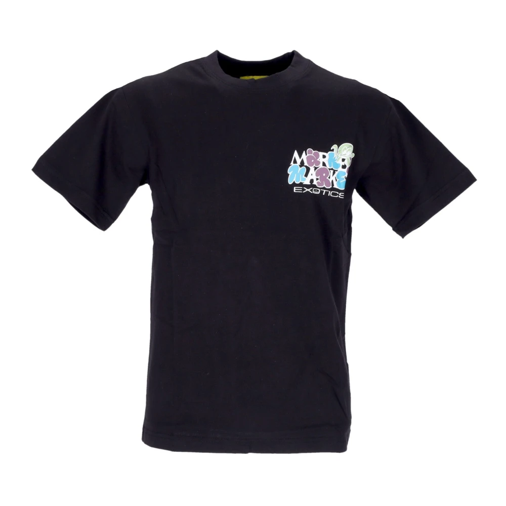 Market Exotische Auto Print Zwart T-shirt Black Heren