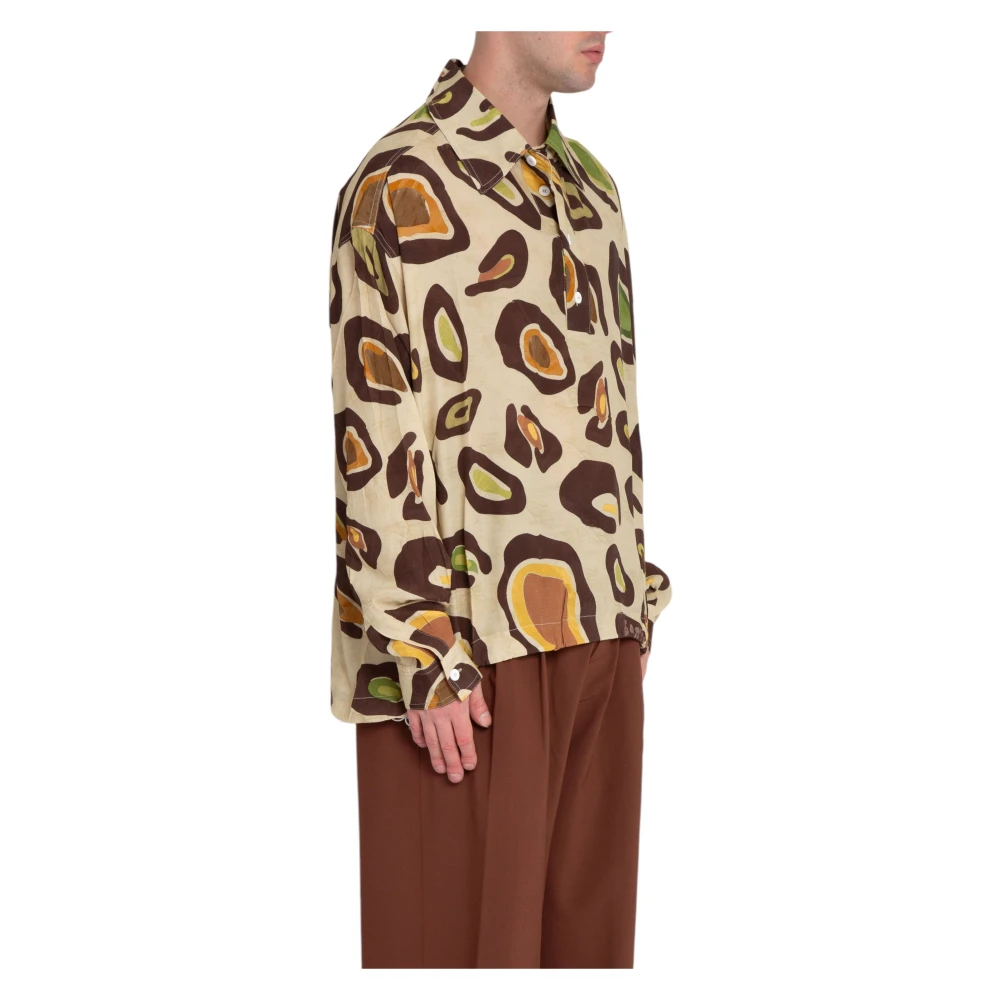 Bonsai Oversized Shirt in Collectiekleur Multicolor Heren