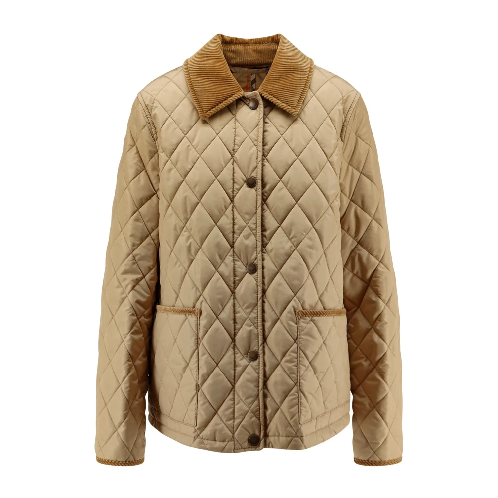 Burberry Women's Beige Stylish Jackets Dorset C Large