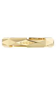 Gucci - YBC662177001 - Oro giallo 18kt - Link to Love studded ring in 18kt yellow gold