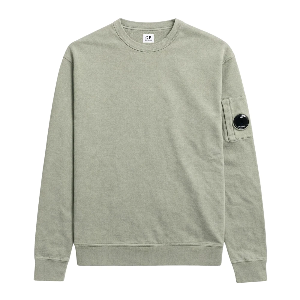 C.p. Company Men's Green Sweatshirts, Xl, Fleece Crewneck