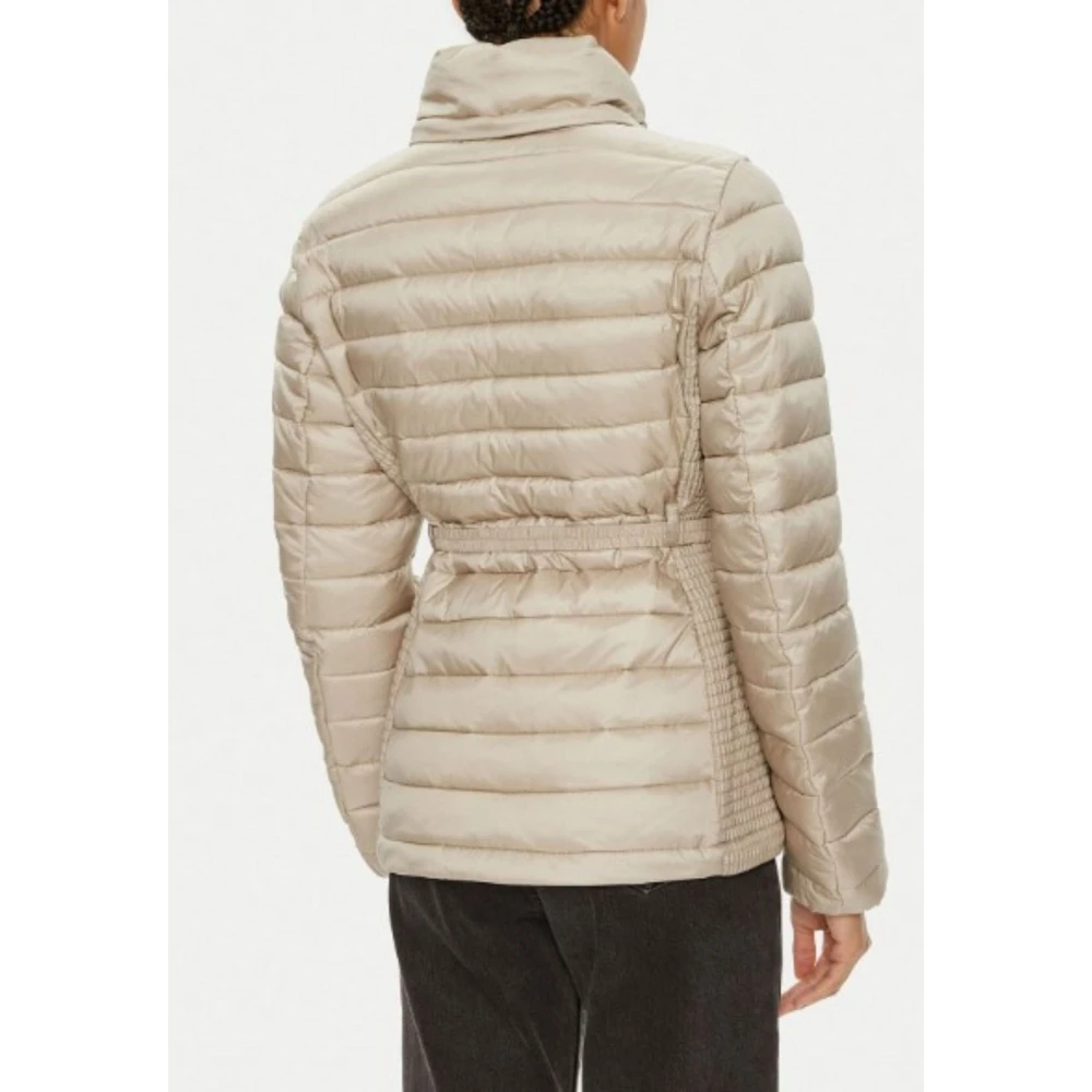 Calvin Klein Gewatteerde Taille Shocking Jack Vrouwen Beige Dames