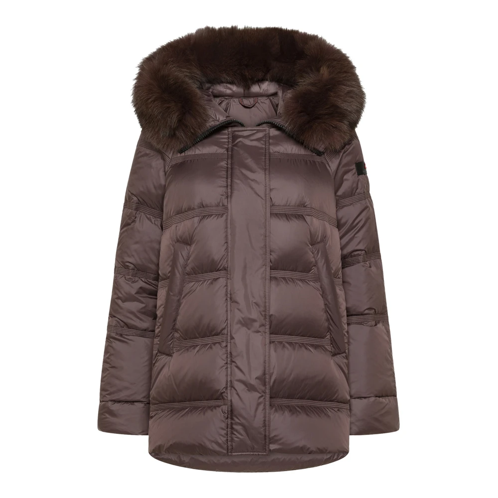 Peuterey , Down Coats, Female, Brown, S, Nunki Down Jacket