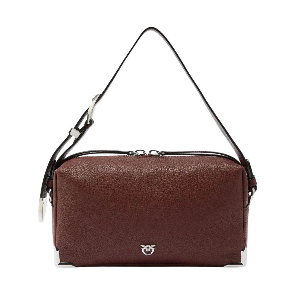 Pinko , Shoulder Bags, Female, Brown, One Size, Bauletto Trittico