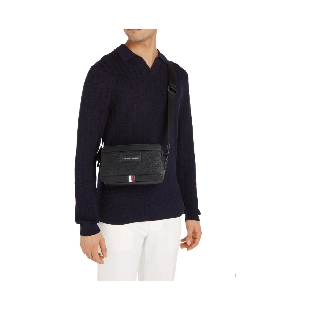 Tommy Hilfiger Zwarte Crossbodytas voor mannen Black Heren