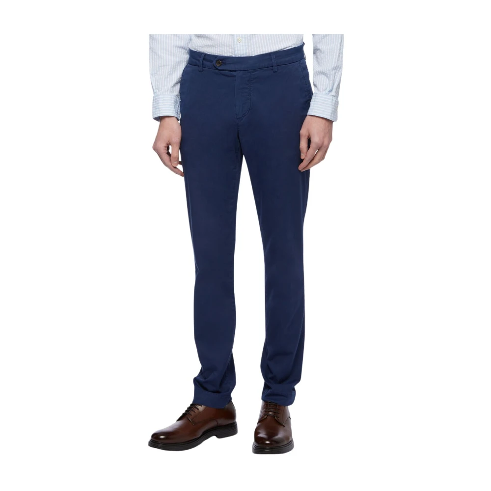 Brooks Brothers Blue Chinos, Male, W30, Stretch Cotton Chinos