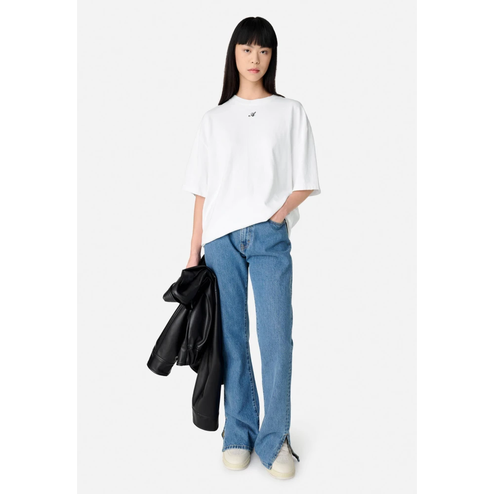 Axel Arigato Cosmo Washed T-Shirt White Dames