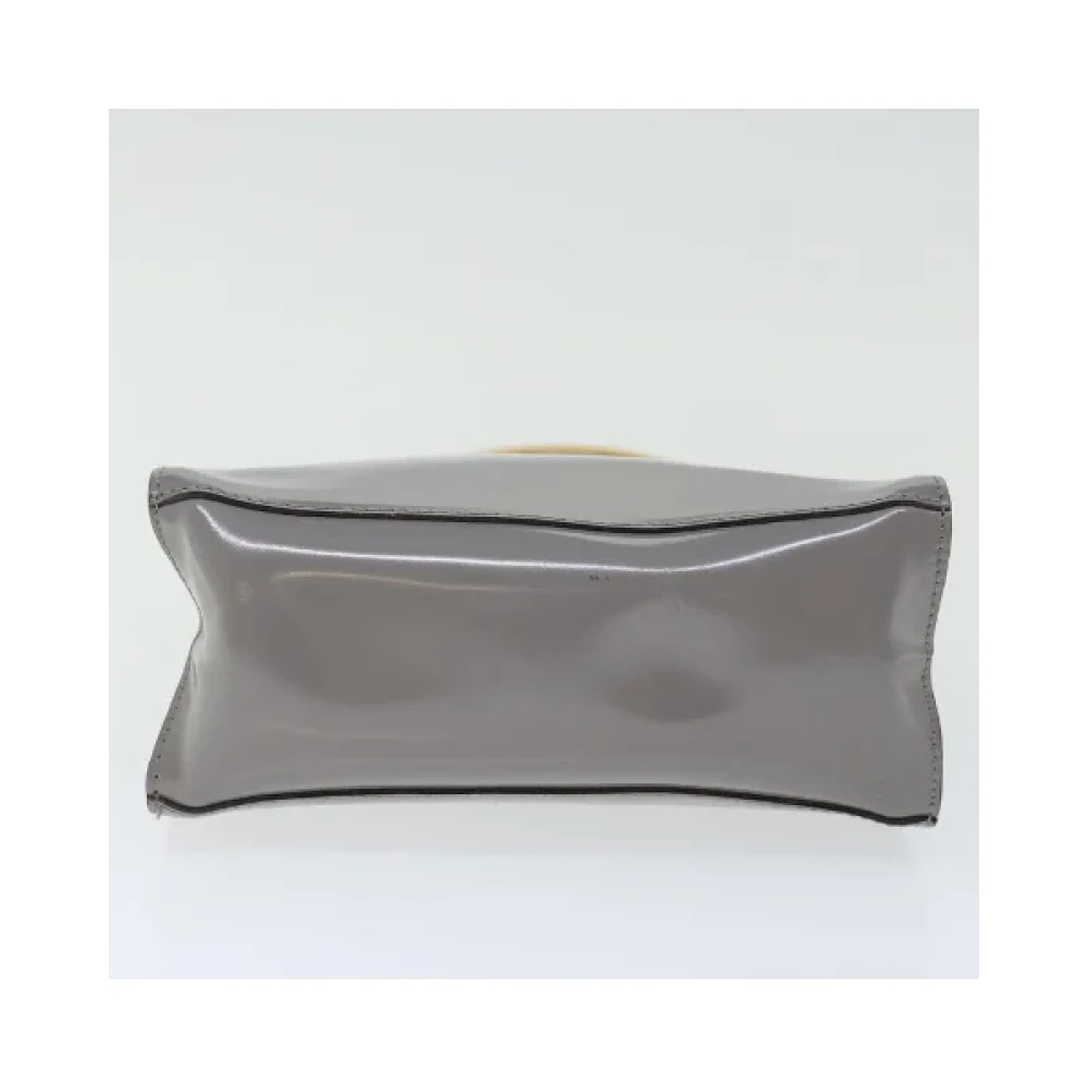 Salvatore Ferragamo Pre-owned Leather handbags Gray Dames