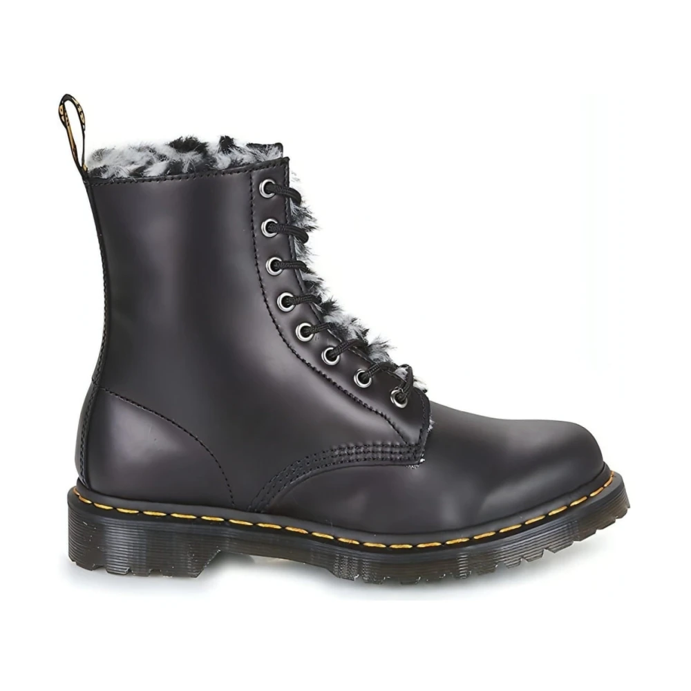 Dr. Martens Women's Black Lace-Up Boots, 3 Uk, Serena Originals Ankle Boots