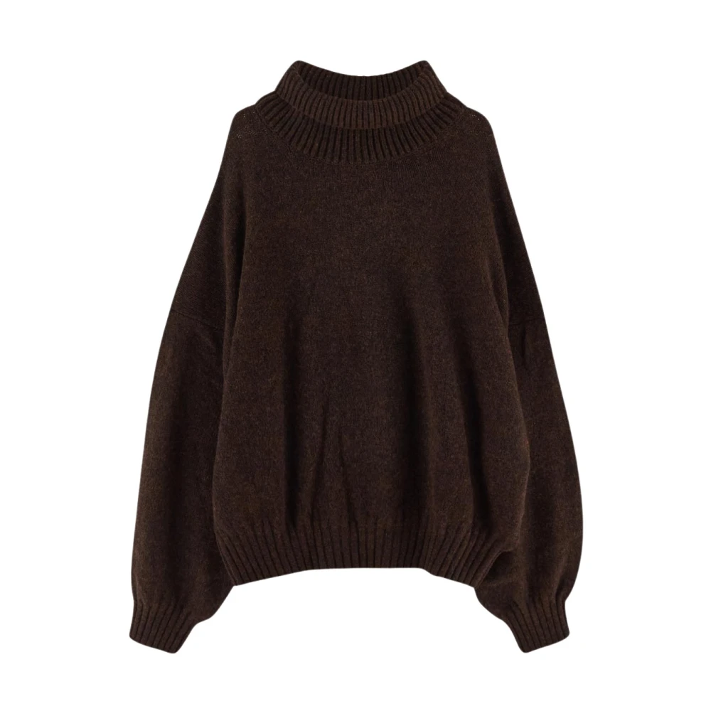 Khaite Luxe Cashmere Gebreid Brown Dames