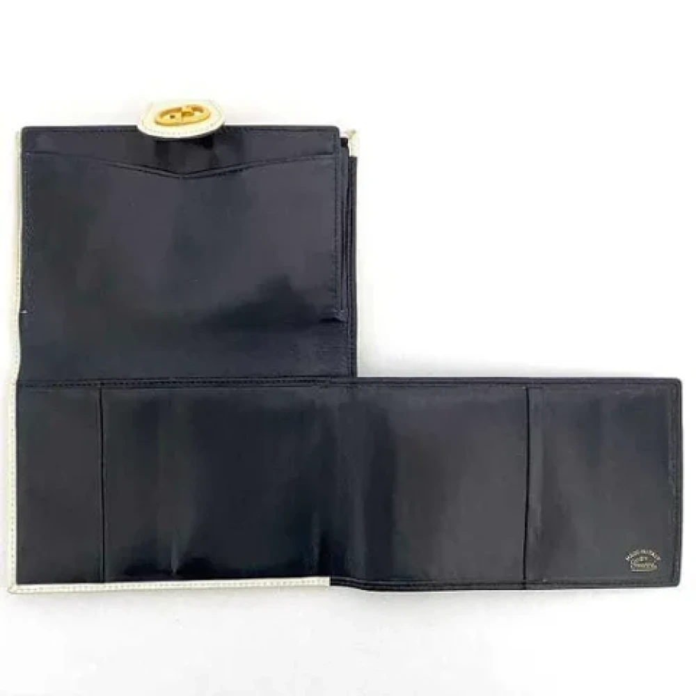 Gucci Vintage Pre-owned Leather wallets White Dames